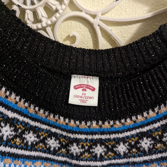 Holiday Time Polar Bear Christmas Sweater 2X - Picture 2 of 5